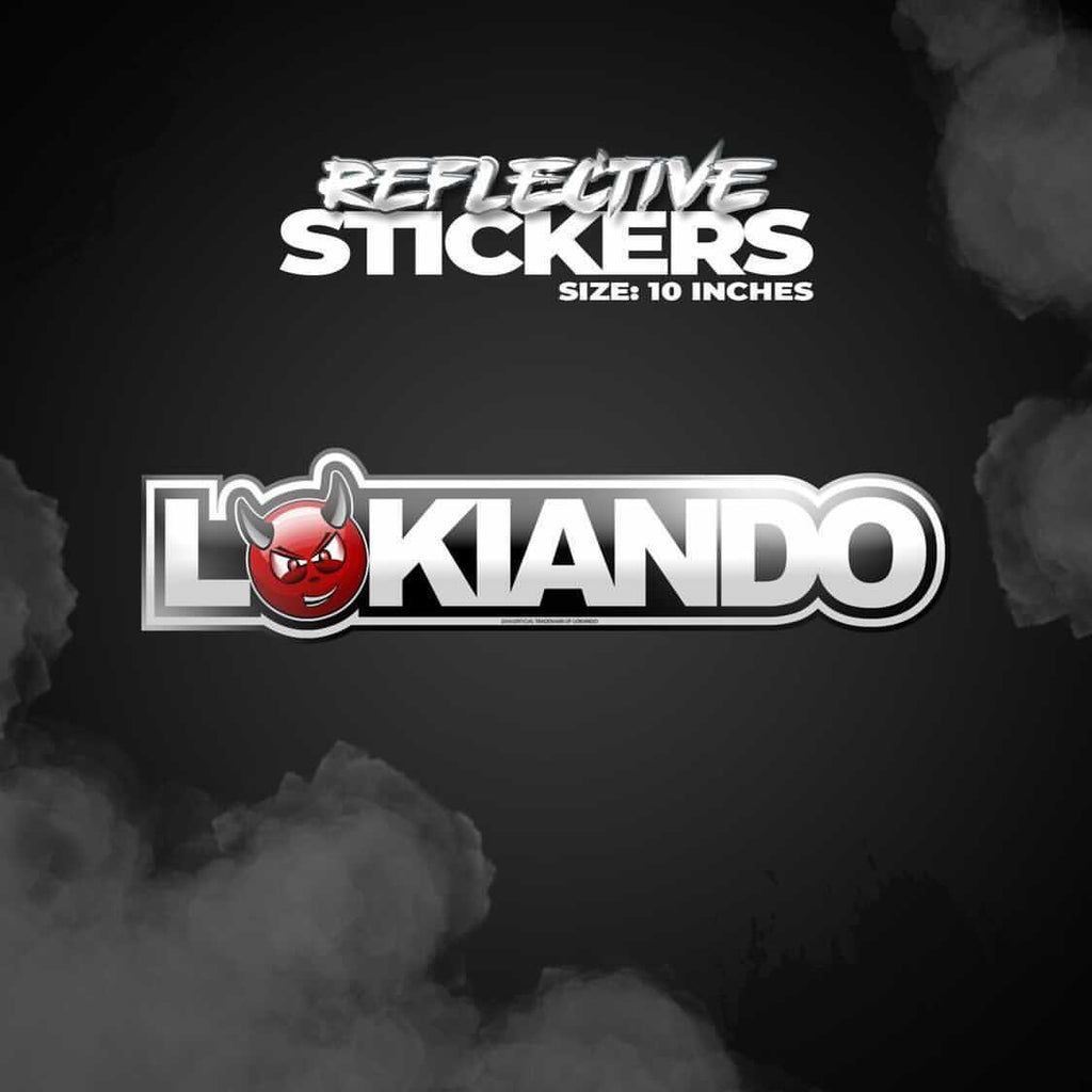 Reflective lokiando stickers