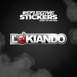 Reflective lokiando stickers